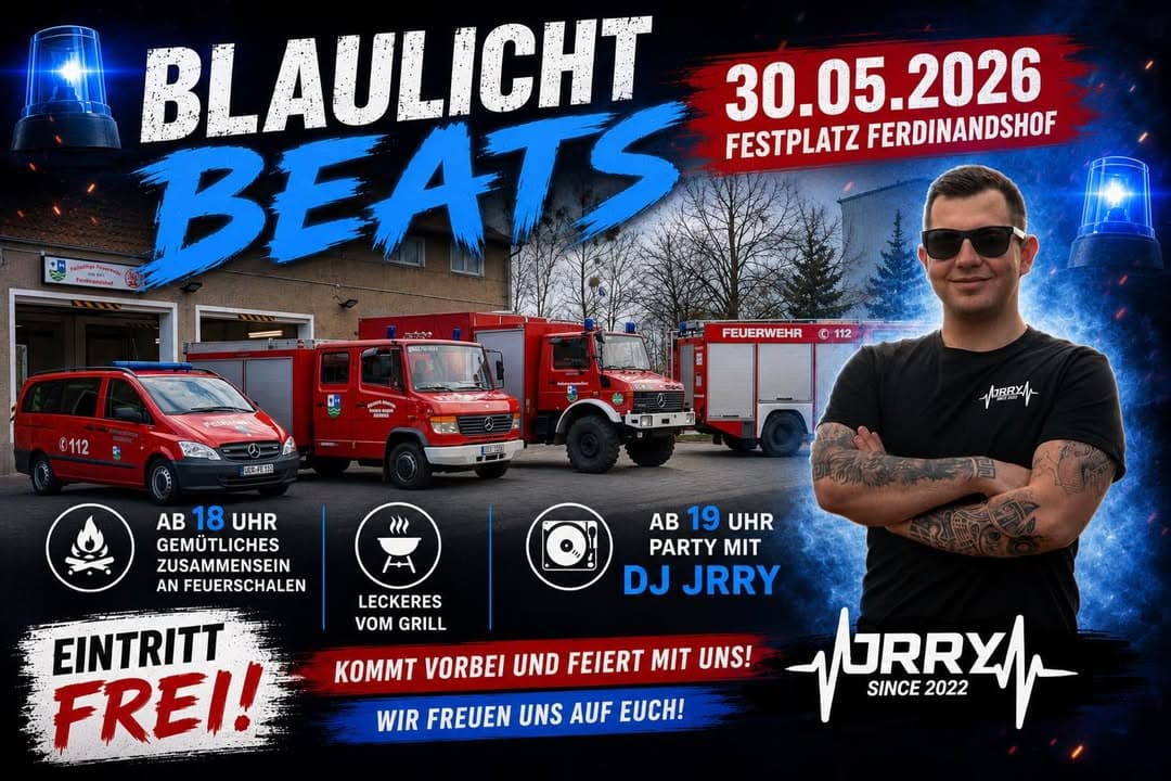 BLAULICHT BEATS – SAMSTAG IST ES SOWEIT!