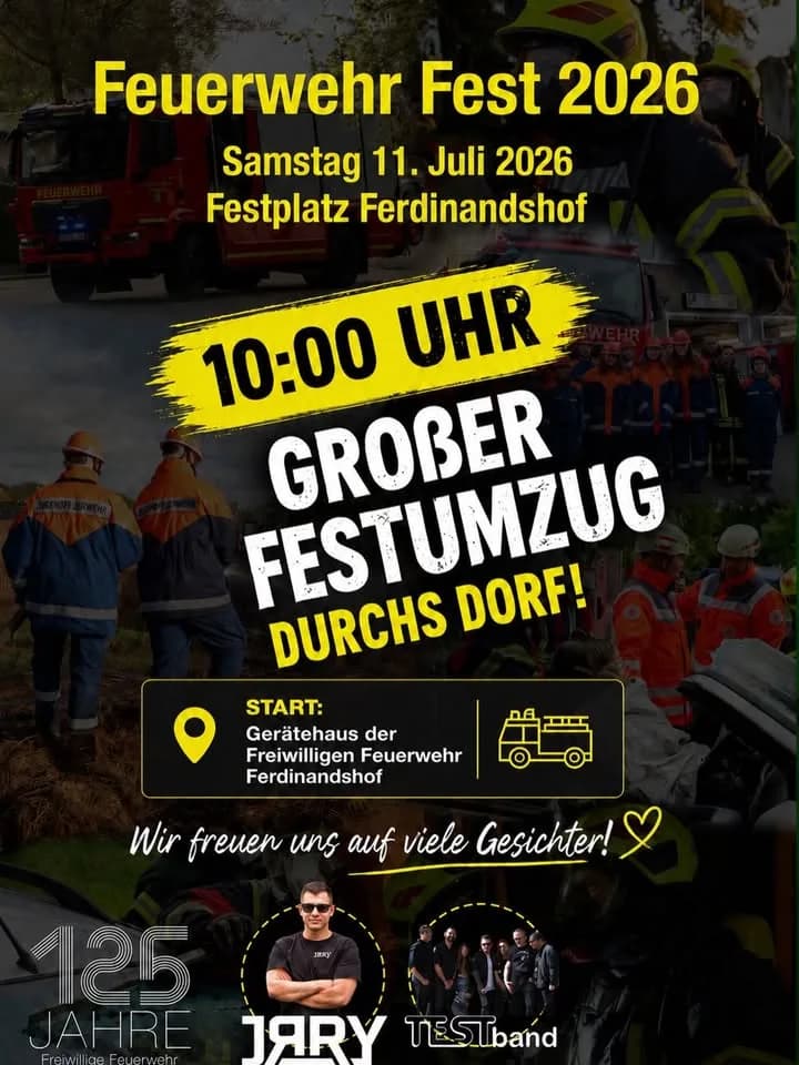 125 Jahre Feuerwehr & 35 Jahre Jugendfeuerwehr – Feiert mit uns!