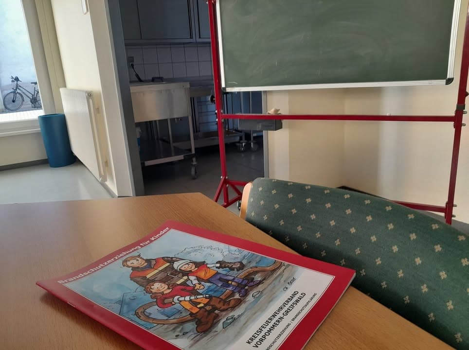 Heute waren wir zur Brandschutzfrüherziehung...
