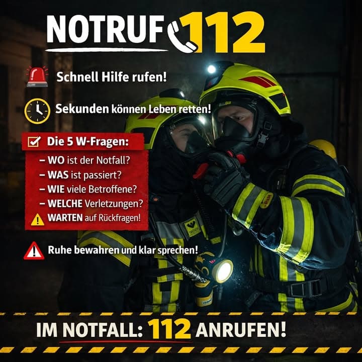 Notruf 112 – Jede Sekunde zählt!