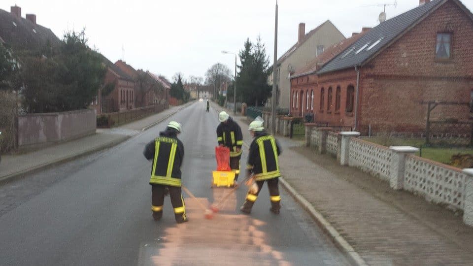 Ölspur in Ferdinandshof