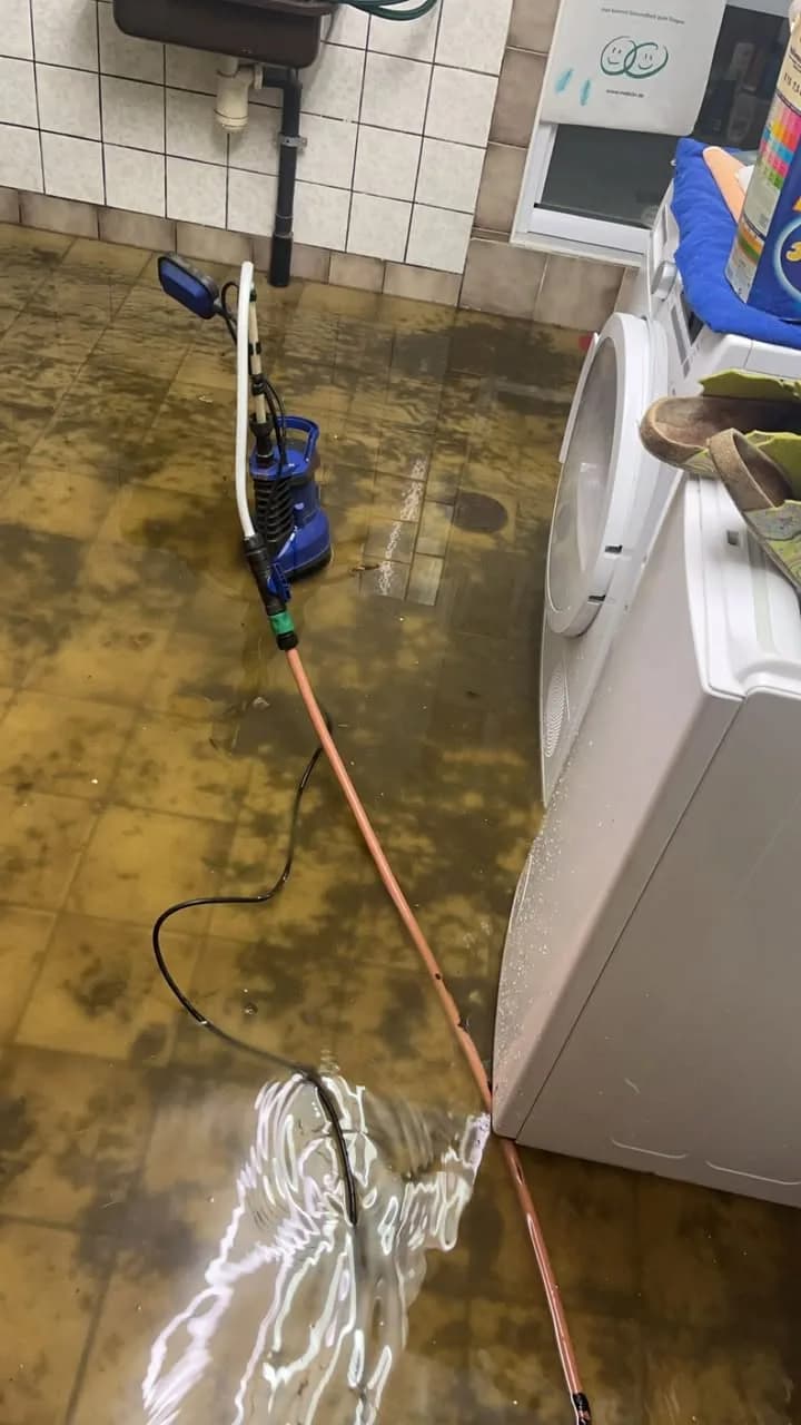TH Klein Keller unter Wasser