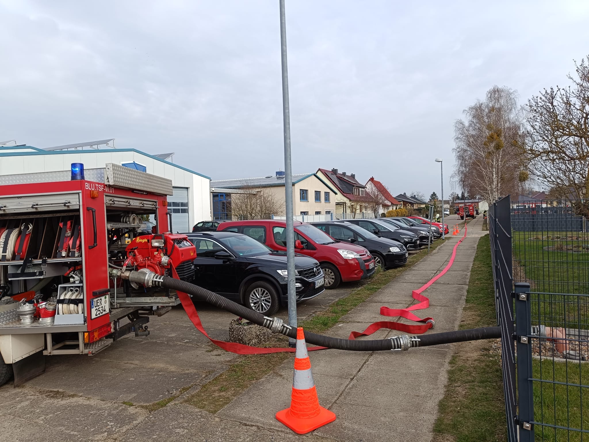 Einsatzübung bei der Förderschule